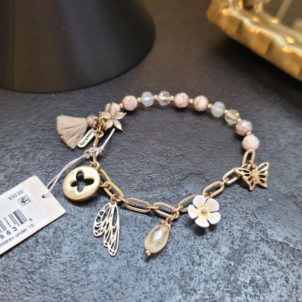 Lonna & Lilly Garden Charm & Beaded Bracelet
